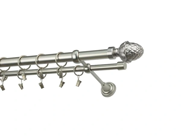 Garniža 25x16mm - 2rady - ŽALUĎ - satin