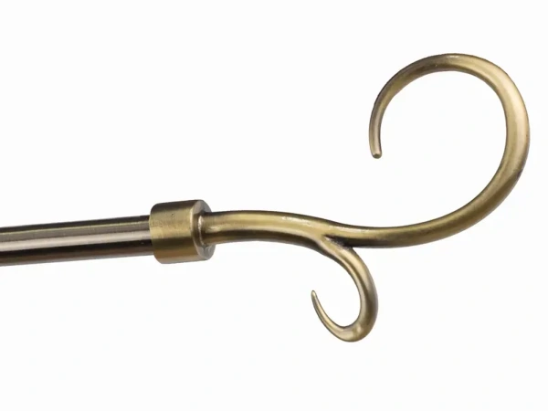 Garniža 16x16mm - 2rady - HÁK DVOJITÝ - antik 5