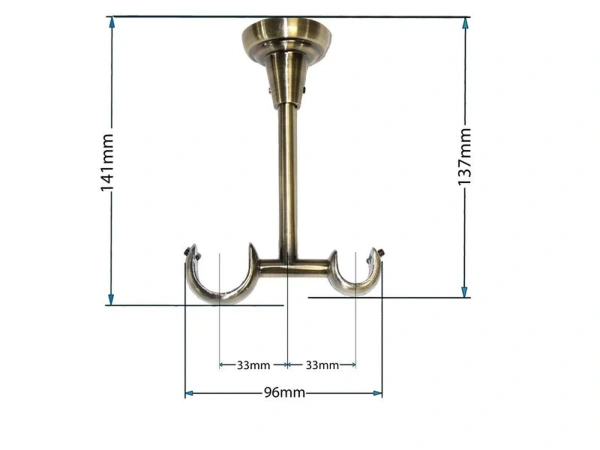 Garniža 25x16mm - 2rady - MODERN - antik 3
