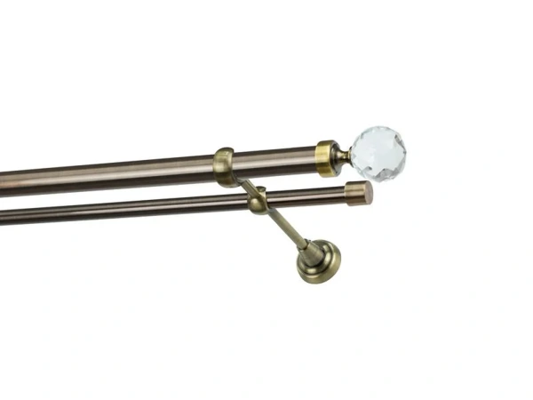 Garniža 25x16mm - 2rady - GUĽA CRYSTAL - antik 1