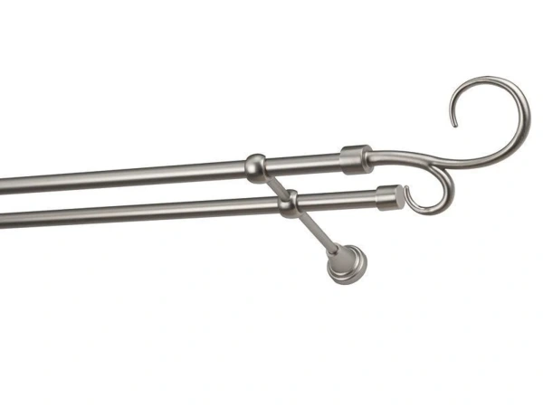 Garniža 16x16mm - 2rady - HÁK DVOJITÝ - satin 1