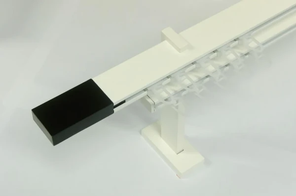 Garniža SQUARE LINE biela 2dr. - kon. čierna LINE