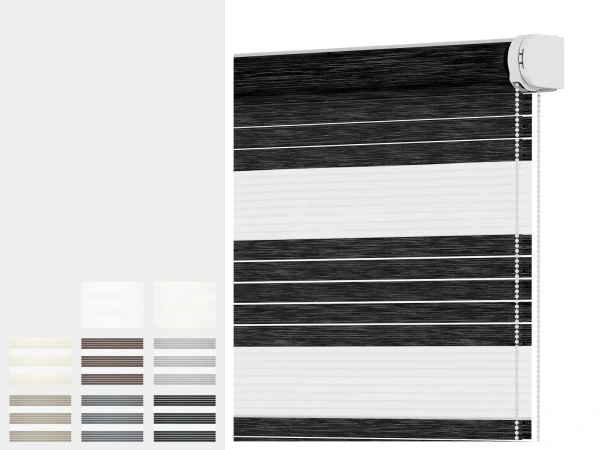 Roleta SOLID S - deň a noc - látka RODOS