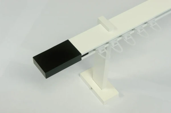 Garniža SQUARE LINE biela 1dr. - kon. čierna LINE