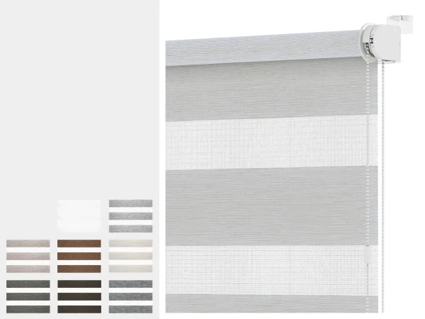 Roleta  MINI - deň a noc - látka MALORKA