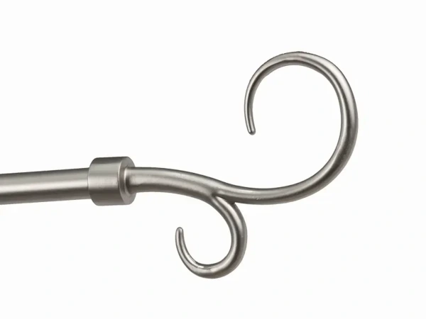 Garniža 16x16mm - 2rady - HÁK DVOJITÝ - satin 5