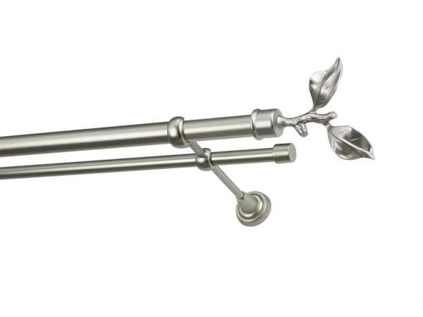 Garniža 25x16mm - 2rady - LIST ROSE - satin 1