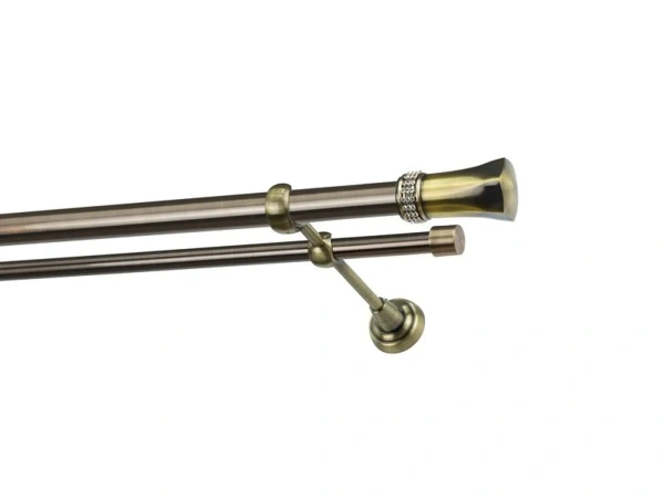 Garniža 25x16mm - 2rady - PLUTON CRYSTAL - antik 1