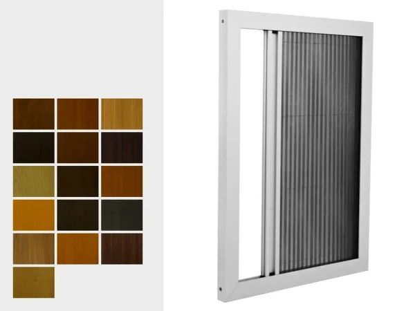 Sieťky na DVERE - PLISÉ jednostranné - renolit