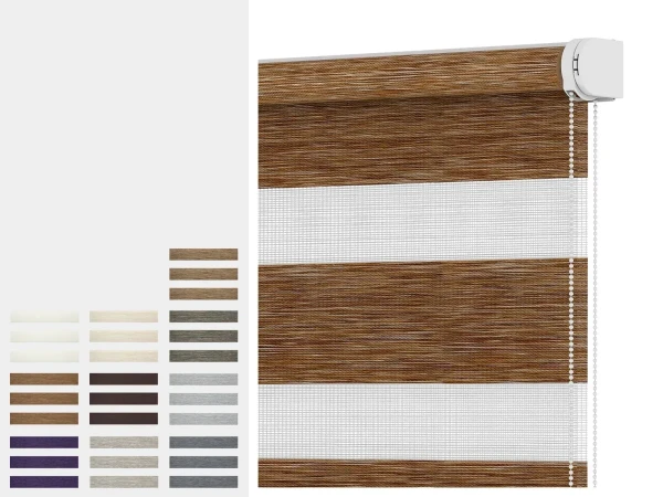 Roleta SOLID S - deň a noc - látka MAURÍCIUS