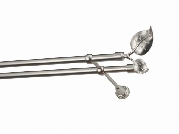 Garniža 19x19mm - 2rady - LIST VEĽKÝ - satin 1