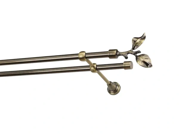 Garniža 16x16mm - 2rady - LIST ROSE - antik 1