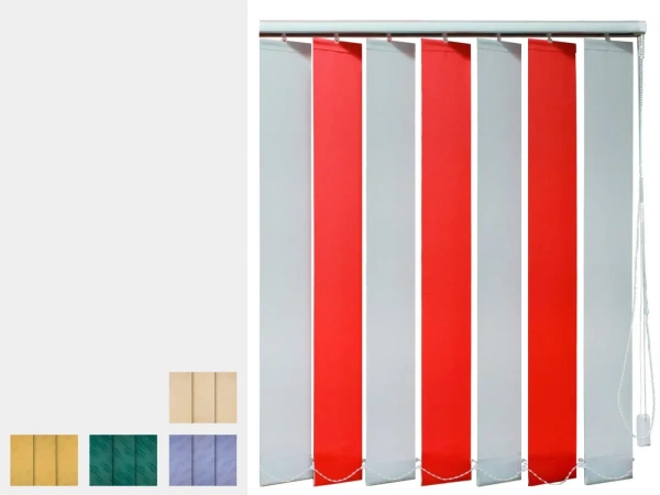 Dvojfarebné vertikálne žalúzie - látka MADEIRA