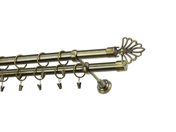 Garniža 25x25mm - 2rady - MODERN - antik