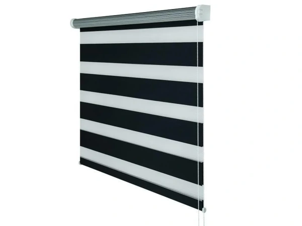 Roleta SOLID M - deň a noc - látka BLACK ELEGANCE 2