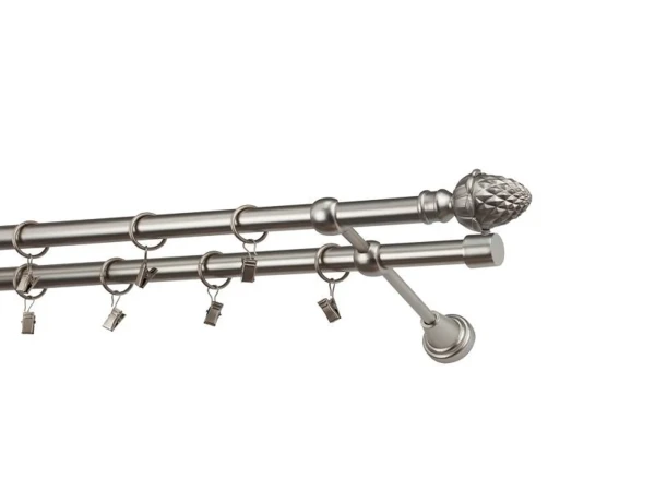 Garniža 19x19mm - 2rady - ŽALUĎ - satin