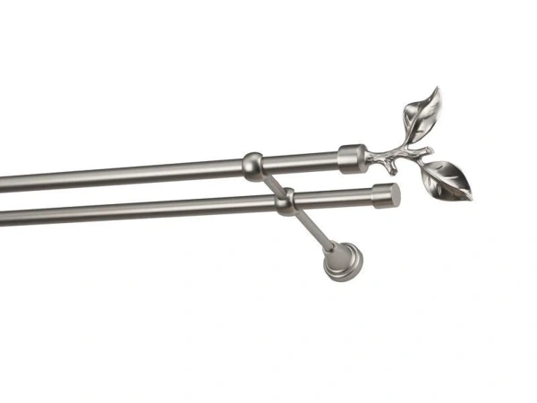 Garniža 16x16mm - 2rady - LIST ROSE - satin 1