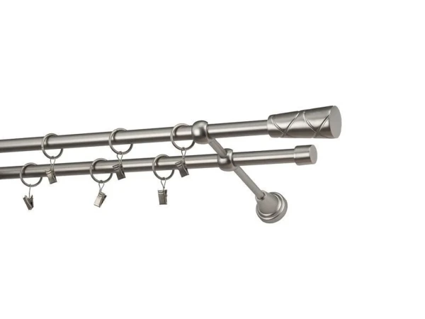 Garniža 16x16mm - 2rady - TRAPEZIUM - satin