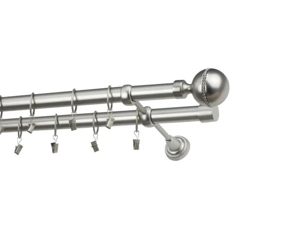 Garniža 25x25mm - 2rady - KALISTO CRYSTAL - satin