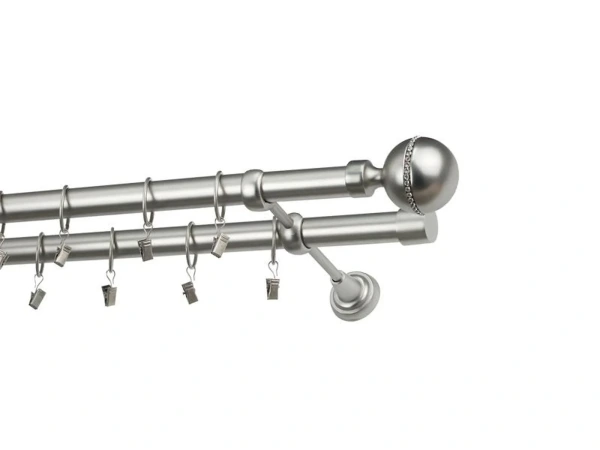 Garniža 25x25mm - 2rady - KALISTO CRYSTAL - satin