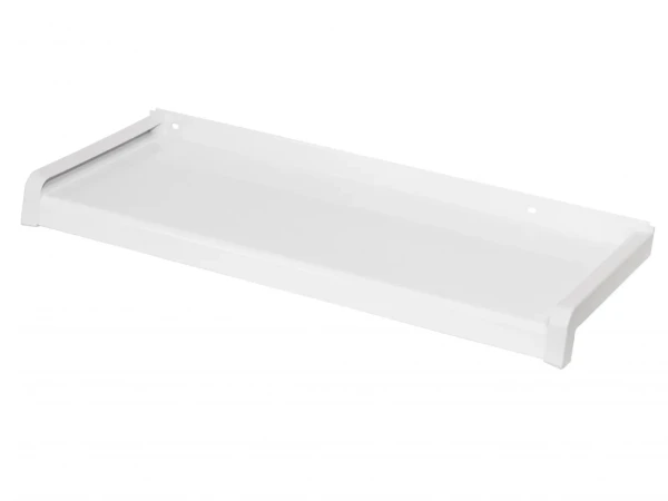 Vonkajšie hliníkové parapety ťahané - biela RAL 9016