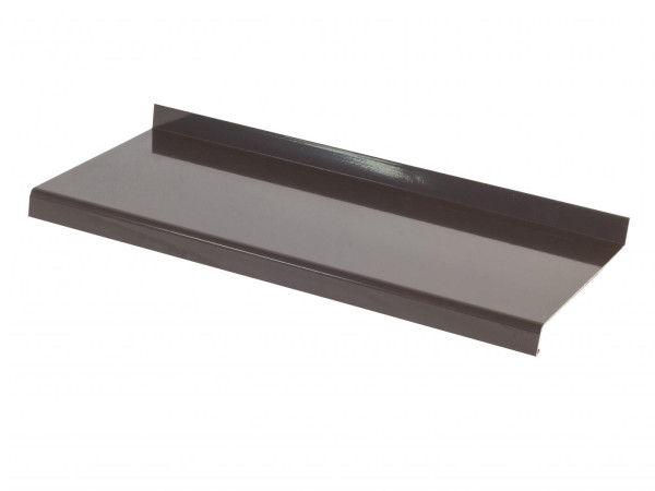 Vonkajšie hliníkové parapety ohýbané - tmavohnedá RAL 8019 1