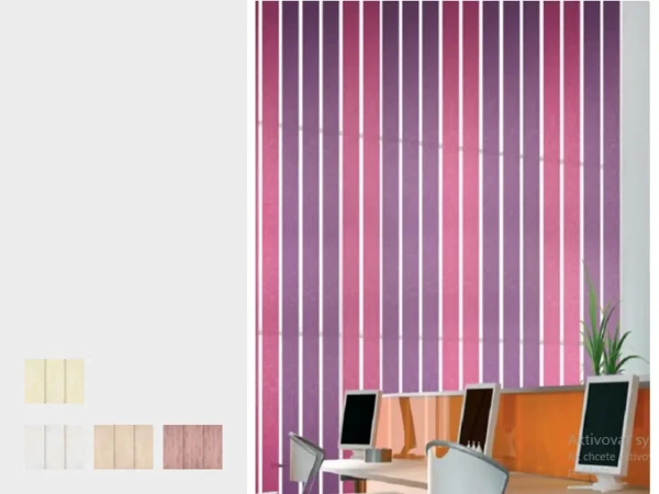 Dvojfarebné vertikálne žalúzie - látka REMBRANDT