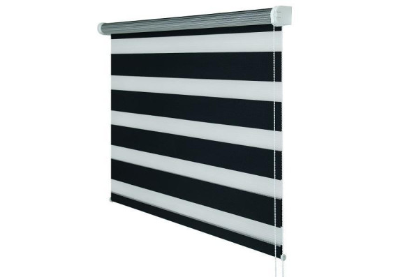 Roleta SOLID M - deň a noc - látka BLACK ELEGANCE 1